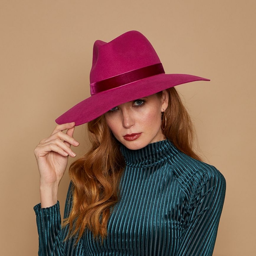 NWOT Eugenia Kim Fuchsia Emmanuelle Fedora - FW20